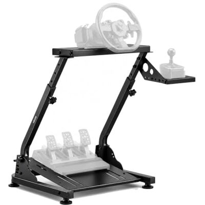 VEVOR Racing Wheel Stand, Adjustable & Foldable Simulator Stand for Logitech G29 G27 G920 G923, Thrustmaster T300RS T300GT T248 TS-PC TSXW Gaming Cockpit,Pedals Simulator NOT Included VEVOR Racing Wheel Stand, Adjustable & Foldable Simulator Stand for Logitech G29 G27 G920 G923, Thrustmaster T300RS T300GT T248 TS-PC TSXW Gaming Cockpit,Pedals Simulator NOT Included