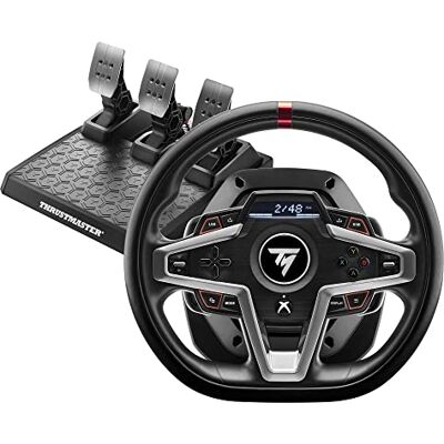 Thrustmaster T248 Force Feedback Racing Wheel with Interactive Dashboard – T3PM Magnetic 3-Pedal Set – Hybrid Drive – Official Xbox Licensed for Xbox Series X S, Xbox One & PC – Black Thrustmaster T248 Force Feedback Racing Wheel with Interactive Dashboard – T3PM Magnetic 3-Pedal Set – Hybrid Drive – Official Xbox Licensed for Xbox Series X S, Xbox One & PC – Black
