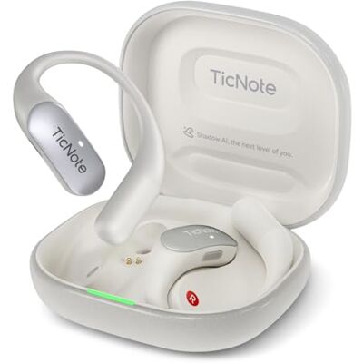 Mobvoi TicNote Pods Wearable AI Voice Recorder, Built-in 4G No Phone Needed – AI Transcribe & Summarize, App Control, AI Note Taker for Meetings & Calls, Supports 120 Languages Mobvoi TicNote Pods Wearable AI Voice Recorder, Built-in 4G No Phone Needed – AI Transcribe & Summarize, App Control, AI Note Taker for Meetings & Calls, Supports 120 Languages