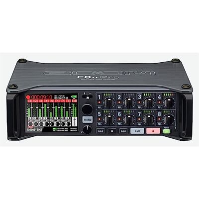 Zoom F8nPro Field Recorder – Professional 8-Channel 32-bit Audio Recorder for Film, Broadcast, Music Production & Sound Design, UK-Version, black Zoom F8nPro Field Recorder – Professional 8-Channel 32-bit Audio Recorder for Film, Broadcast, Music Production & Sound Design, UK-Version, black