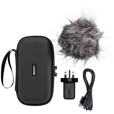 Zoom APH-4e Accessory Pack – Complete Kit for H4essential Handy Recorder – Windscreen, Case, Adapter, USB-C – Ideal for Field Recording – UK Version – Black Zoom APH-4e Accessory Pack – Complete Kit for H4essential Handy Recorder – Windscreen, Case, Adapter, USB-C – Ideal for Field Recording – UK Version – Black