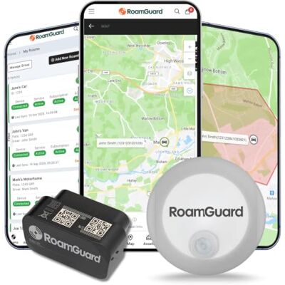 RoamGuard Pro 100 OBD II GPS Tracker with Intruder Sensor – Plug & Play Real-Time Vehicle Tracking Device for Cars, Vans & Trucks Instant Break-In Alerts 12 Month Subscription Included RoamGuard Pro 100 OBD II GPS Tracker with Intruder Sensor – Plug & Play Real-Time Vehicle Tracking Device for Cars, Vans & Trucks Instant Break-In Alerts 12 Month Subscription Included