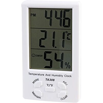 PROSIGNAL PRO SIGNAL Digital Thermo Hygrometer Weather Station – Temperature, Humidity & Clock PSG08484 PROSIGNAL PRO SIGNAL Digital Thermo Hygrometer Weather Station – Temperature, Humidity & Clock PSG08484