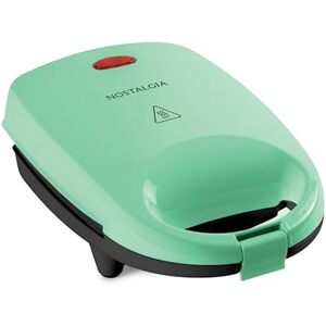 Nostalgia MyMini Personal Sandwich Maker, Nonstick Panini Press, Pizza Pockets, Quesadillas, Mint Green Nostalgia MyMini Personal Sandwich Maker, Nonstick Panini Press, Pizza Pockets, Quesadillas, Mint Green