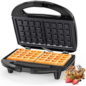 SNAILAR Waffle Maker, 2 Slice Non-Stick Waffle Iron, Belgian Waffle Machine with Indicator Lights, PFOA Free, Perfect for Breakfast and Snacks, 750W SNAILAR Waffle Maker, 2 Slice Non-Stick Waffle Iron, Belgian Waffle Machine with Indicator Lights, PFOA Free, Perfect for Breakfast and Snacks, 750W