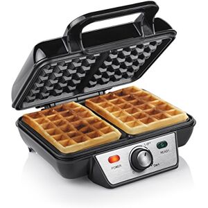 Tristar Waffle Maker, Non-Stick Dual Waffle Iron, Belgian Waffles, Adjustable Thermostat, Stainless Steel, Compact Design, Non-Slip Feet, Easy to Clean, 1000 W, WF-2195 Tristar Waffle Maker, Non-Stick Dual Waffle Iron, Belgian Waffles, Adjustable Thermostat, Stainless Steel, Compact Design, Non-Slip Feet, Easy to Clean, 1000 W, WF-2195