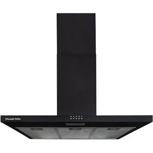 Russell Hobbs Chimney Cooker Hood 90cm T-Shaped Kitchen Extractor Fan in Black, 3 Speed Settings & LED Light Extraction & Recirculation Features, 3 x Washable Aluminium Filters RHTCH900B1B Russell Hobbs Chimney Cooker Hood 90cm T-Shaped Kitchen Extractor Fan in Black, 3 Speed Settings & LED Light Extraction & Recirculation Features, 3 x Washable Aluminium Filters RHTCH900B1B
