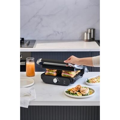 Homend Grilliant 1366UK Electric Grill & Sandwich Maker 2000 W Compact Contact Grill 180° Open BBQ Surface Homend Grilliant 1366UK Electric Grill & Sandwich Maker 2000 W Compact Contact Grill 180° Open BBQ Surface