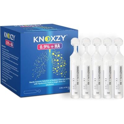 KNOXZY - Isotonic Saline 0.9% + HA Neb Diluent - Hyaluronic Acid - Nebulizer Diluent - Medicine KNOXZY - Isotonic Saline 0.9% + HA Neb Diluent - Hyaluronic Acid - Nebulizer Diluent - Medicine