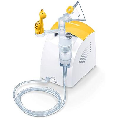 Beurer IH26 Children's Nebuliser Electric Inhaler with Playful Giraffe to Help Relax Children Nebulise Liquid Medication for Effective Treatment of Respiratory Conditions Short Inhalation time Beurer IH26 Children's Nebuliser Electric Inhaler with Playful Giraffe to Help Relax Children Nebulise Liquid Medication for Effective Treatment of Respiratory Conditions Short Inhalation time