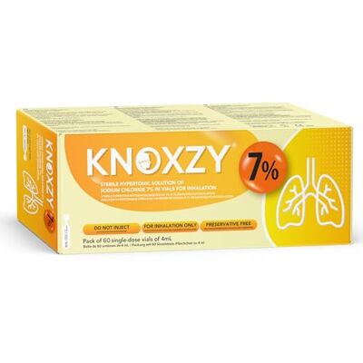 KNOXZY Sterile Hypertonic Saline Solution 7% Vials for Inhalation 60 x 4ml Single Dose Vials KNOXZY Sterile Hypertonic Saline Solution 7% Vials for Inhalation 60 x 4ml Single Dose Vials