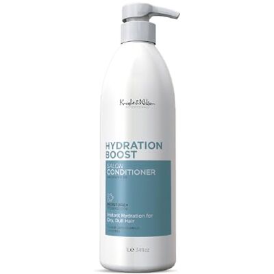 Knight & Wilson Salon Size Professional Hydration Boost Conditioner 1000ml. Moisturizing & Hydrating Conditioner for Dry Hair & Scalp with Vitamin B5 Knight & Wilson Salon Size Professional Hydration Boost Conditioner 1000ml. Moisturizing & Hydrating Conditioner for Dry Hair & Scalp with Vitamin B5