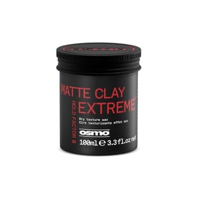 Osmo Matte Clay Extreme Dry Textured Control Matt finish for a Natural look.100ml. Osmo Matte Clay Extreme Dry Textured Control Matt finish for a Natural look.100ml.