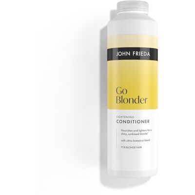 John Frieda Go Blonder Lightening Conditioner 500ml. Blonde Conditioner for Highlighted Hair Care, Soft Feel and Shine John Frieda Go Blonder Lightening Conditioner 500ml. Blonde Conditioner for Highlighted Hair Care, Soft Feel and Shine