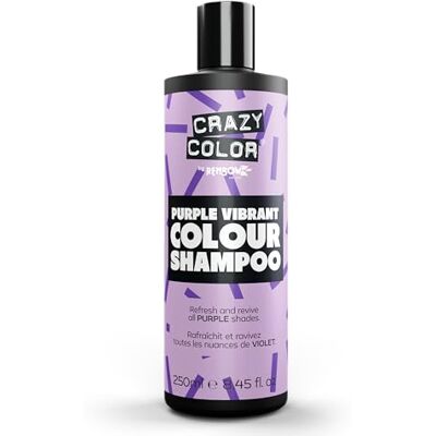 Crazy Color Purple Shampoo Maintain, Refresh and Color Protect For All Purple Hair Types: Lilac, Violet, and Pastel Blue. Vegan, Cruelty & Sulphate Free, 250ml Crazy Color Purple Shampoo Maintain, Refresh and Color Protect For All Purple Hair Types: Lilac, Violet, and Pastel Blue. Vegan, Cruelty & Sulphate Free, 250ml