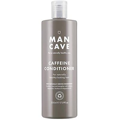 ManCave Caffeine Mens Conditioner, 500 ml, Hair Conditioner, Natural, Vegan, Eco-Conscious and Cruelty-Free, Strengthening Conditioner with Caffeine, Shea Butter, Panthenol, Hair Conditioner for Men ManCave Caffeine Mens Conditioner, 500 ml, Hair Conditioner, Natural, Vegan, Eco-Conscious and Cruelty-Free, Strengthening Conditioner with Caffeine, Shea Butter, Panthenol, Hair Conditioner for Men