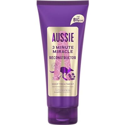 Aussie 3 Minute Miracle Reconstructor Vegan Deep Treatment Hair Mask 350ml Aussie 3 Minute Miracle Reconstructor Vegan Deep Treatment Hair Mask 350ml