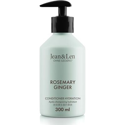 Jean & Len Jean&Len Conditioner Hydration Rosemary & Ginger, for Dull and Lacklustre Hair, Intensively Nourishes and Improves Combability, Conditioner with Spicy Scent, Paraben- and Silicone-Free, 300 ml Jean & Len Jean&Len Conditioner Hydration Rosemary & Ginger, for Dull and Lacklustre Hair, Intensively Nourishes and Improves Combability, Conditioner with Spicy Scent, Paraben- and Silicone-Free, 300 ml