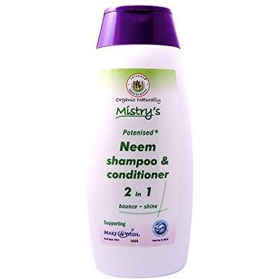 The House of Mistry Mistry's Potenised Neem Oil 2-in-1 Shampoo and Conditioner 200ml- Gentle & Moisturising for Allergy Prone, Skin Additive Free, Vegan, The House of Mistry Mistry's Potenised Neem Oil 2-in-1 Shampoo and Conditioner 200ml- Gentle & Moisturising for Allergy Prone, Skin Additive Free, Vegan,