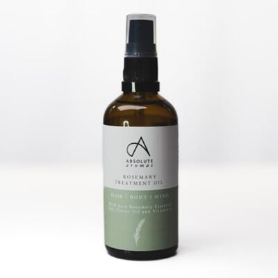 Absolute Aromas Rosemary Hair & Body Oil – Hair Growth & Skin Moisturizing Treatment with Rosemary Essential Oil, Castor, Sunflower & Almond Oils, 100ml Absolute Aromas Rosemary Hair & Body Oil – Hair Growth & Skin Moisturizing Treatment with Rosemary Essential Oil, Castor, Sunflower & Almond Oils, 100ml