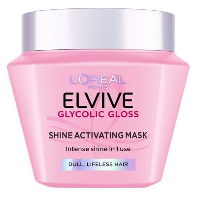 L'Oreal Paris L'Oréal Paris Elvive Glycolic Gloss Shine Activating Hair Mask, With 13% Gloss Complex, Provides Intense Shine in One Use, For Dull, Lifeless Hair, 300ml L'Oreal Paris L'Oréal Paris Elvive Glycolic Gloss Shine Activating Hair Mask, With 13% Gloss Complex, Provides Intense Shine in One Use, For Dull, Lifeless Hair, 300ml