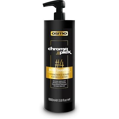 Osmo CHROMAPLEX™ Fibre Bond System Bond Shampoo 4 Strengthens & Repairs Treatments 1000ml Osmo CHROMAPLEX™ Fibre Bond System Bond Shampoo 4 Strengthens & Repairs Treatments 1000ml