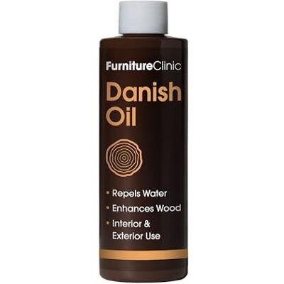 Furniture Clinic Danish Oil for Wood Premium Finishing Oil to Enhance The Natural Beauty of Oak, Pine & Wooden Worktop Surfaces Seal & Protect for a Satin Finish 250ml Furniture Clinic Danish Oil for Wood Premium Finishing Oil to Enhance The Natural Beauty of Oak, Pine & Wooden Worktop Surfaces Seal & Protect for a Satin Finish 250ml