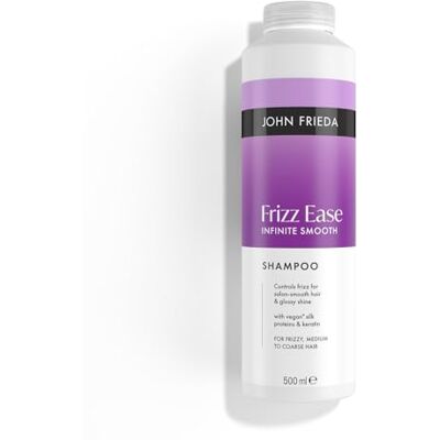 John Frieda Frizz Ease Infinite Smooth Shampoo 500ml. Shampoo for Frizzy Hair Care, Anti Humidity Support and Soft Sleek Finish John Frieda Frizz Ease Infinite Smooth Shampoo 500ml. Shampoo for Frizzy Hair Care, Anti Humidity Support and Soft Sleek Finish