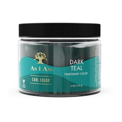 As I Am Curl Color Dark Teal- Temporary Colour & Curling Gel 6oz As I Am Curl Color Dark Teal- Temporary Colour & Curling Gel 6oz