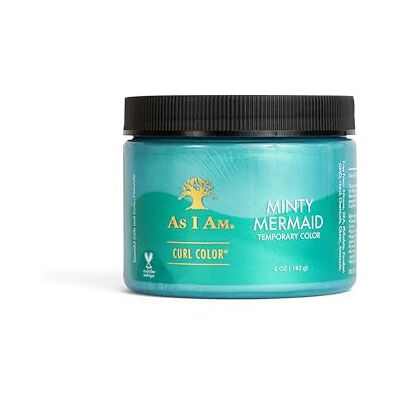 As I Am Curl Color Minty Mermaid- Temporary Colour & Curling Gel 6oz As I Am Curl Color Minty Mermaid- Temporary Colour & Curling Gel 6oz