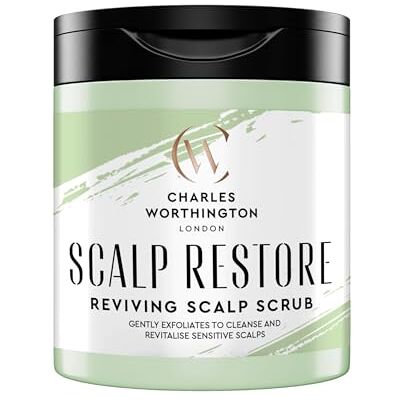 Charles Worthington Scalp Restore Reviving Scalp Scrub – Gently Exfoliates to Remove Build-Up & Revitalise Sensitive Scalps for Healthy Hair, 150ml Charles Worthington Scalp Restore Reviving Scalp Scrub – Gently Exfoliates to Remove Build-Up & Revitalise Sensitive Scalps for Healthy Hair, 150ml