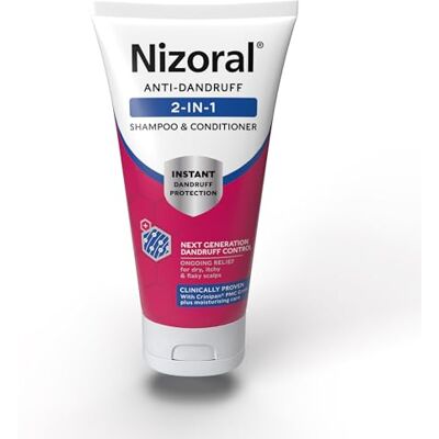 Nizoral Anti-Dandruff 2-in-1 Shampoo & Conditioner Instant Dandruff Protection Up to 100% Reduction in Flakes on the scalp Stops Itch Ongoing Relief for Dry, Itchy & Flaky Scalps Nizoral Anti-Dandruff 2-in-1 Shampoo & Conditioner Instant Dandruff Protection Up to 100% Reduction in Flakes on the scalp Stops Itch Ongoing Relief for Dry, Itchy & Flaky Scalps