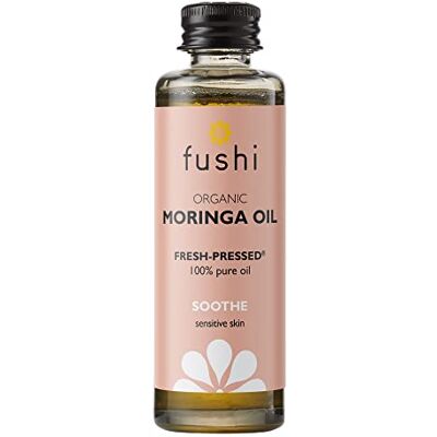 Fushi Moringa Seed Oil, Virgin & Fresh-Pressed, Best for Dry Skin, Redness, Fine Lines, Moisturising, Antibacterial, Antioxidant, Nourishing & Anti-ageing, Ethical, Vegan & Made in The UK, 50 ml Fushi Moringa Seed Oil, Virgin & Fresh-Pressed, Best for Dry Skin, Redness, Fine Lines, Moisturising, Antibacterial, Antioxidant, Nourishing & Anti-ageing, Ethical, Vegan & Made in The UK, 50 ml