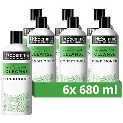 TRESemmé Replenish & Cleanse Conditioner conditions & protects hair in one wash with a vitamin complex 6x 680 ml TRESemmé Replenish & Cleanse Conditioner conditions & protects hair in one wash with a vitamin complex 6x 680 ml