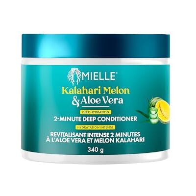 Mielle Kalahari Melon & Aloe Deep Hydration 2-Minute Deep Conditioner, Intensive Moisture Mask, 340 g Mielle Kalahari Melon & Aloe Deep Hydration 2-Minute Deep Conditioner, Intensive Moisture Mask, 340 g