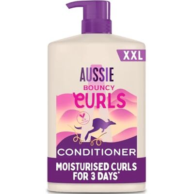 Aussie Bouncy Curls Shampoo 1000ml. Gently Cleanses and Moisturises Wavy and Curly Hair. Infused with Jojoba, Coconut and Australian Macadamia Nut Oils. Silicone-Free, Vegan and Cruelty-Free Aussie Bouncy Curls Shampoo 1000ml. Gently Cleanses and Moisturises Wavy and Curly Hair. Infused with Jojoba, Coconut and Australian Macadamia Nut Oils. Silicone-Free, Vegan and Cruelty-Free