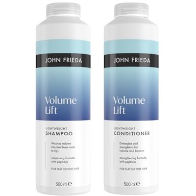 John Frieda Sheer Blonde Brightening Shampoo & Conditioner 500ml x2. Highlighted Hair Care Duo for Soft Feel and Shine Support John Frieda Sheer Blonde Brightening Shampoo & Conditioner 500ml x2. Highlighted Hair Care Duo for Soft Feel and Shine Support
