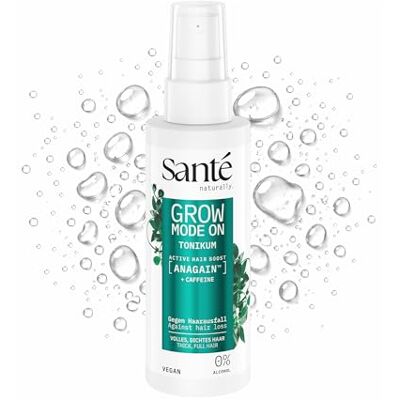 Santé naturally. Grow Mode On Tonic 75 ml Scalp Tonic with AnaGain, Caffeine & Glycerine Activates Hair Growth & Works on Hereditary Hair Loss Vegan, Alcohol & Perfume Free Santé naturally. Grow Mode On Tonic 75 ml Scalp Tonic with AnaGain, Caffeine & Glycerine Activates Hair Growth & Works on Hereditary Hair Loss Vegan, Alcohol & Perfume Free