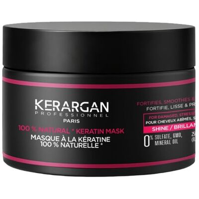 KERARGAN Ultra Repairing Keratin Hair Treatment for Damaged and Stressed Hair Strengthens, Smoothes and Protects Sulphate Free, GMO Free, Mineral Oil Free 250ml KERARGAN Ultra Repairing Keratin Hair Treatment for Damaged and Stressed Hair Strengthens, Smoothes and Protects Sulphate Free, GMO Free, Mineral Oil Free 250ml