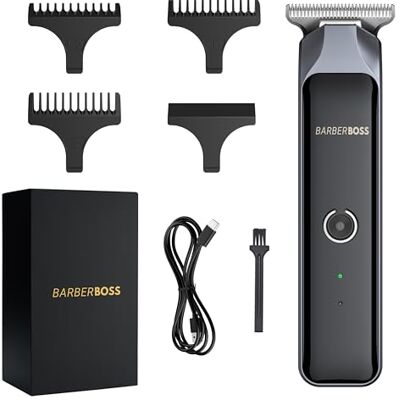 BARBERBOSS Men’s Hair Clippers, Beard and Hair Trimmer Kit with 4 Guide Combs, Men Cordless Clippers, Complete Grooming Set Men Haircut Clippers BARBERBOSS Men’s Hair Clippers, Beard and Hair Trimmer Kit with 4 Guide Combs, Men Cordless Clippers, Complete Grooming Set Men Haircut Clippers