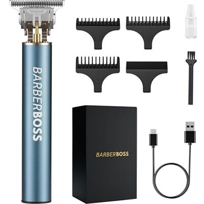 BARBERBOSS Beard Trimmer & Hair Clippers for Men, Cordless Precision Trimmer for Haircuts & Stubble Detailing QR-2078 BARBERBOSS Beard Trimmer & Hair Clippers for Men, Cordless Precision Trimmer for Haircuts & Stubble Detailing QR-2078