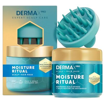 Head & Shoulders DermaXPro Dry Scalp & Hair Moisture Mask 300ml with Scalp Massager Deeply Nourishes Dry Hair with Niacinamide & Ceramides, Lightweight Hydration Head & Shoulders DermaXPro Dry Scalp & Hair Moisture Mask 300ml with Scalp Massager Deeply Nourishes Dry Hair with Niacinamide & Ceramides, Lightweight Hydration