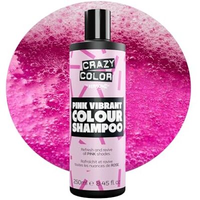 Crazy Color Vegan Pink Shampoo for Pink Hair Maintain, Refresh and Colour Protect Sulphate Free, 250ml Crazy Color Vegan Pink Shampoo for Pink Hair Maintain, Refresh and Colour Protect Sulphate Free, 250ml
