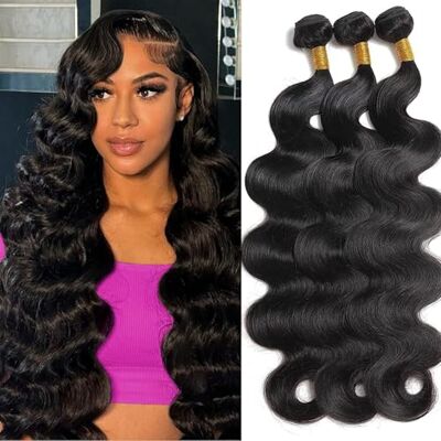 WOTOTA Body Wave Human Hair Bundles Brazilian Virgin Body Wave Bundles 100% Unprocessed Weave Human Hair 3 Bundles Natural Black Color Hair Extensions for Black Women WOTOTA Body Wave Human Hair Bundles Brazilian Virgin Body Wave Bundles 100% Unprocessed Weave Human Hair 3 Bundles Natural Black Color Hair Extensions for Black Women