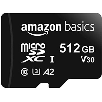 Amazon Basics Micro SDXC Memory Card - 512 GB - Black Amazon Basics Micro SDXC Memory Card - 512 GB - Black