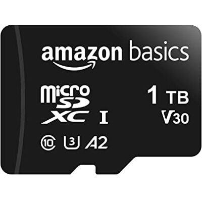 Amazon Basics microSDXC Memory Card - A2 U3 - 1TB - Black Amazon Basics microSDXC Memory Card - A2 U3 - 1TB - Black
