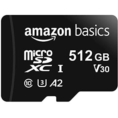 Amazon Basics Micro SDXC Memory Card - 512 GB - Black Amazon Basics Micro SDXC Memory Card - 512 GB - Black