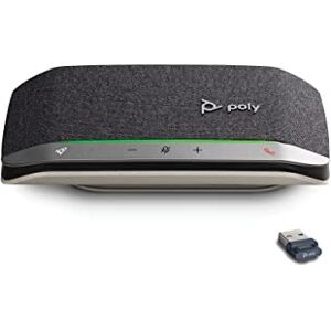 POLY Sync 20 Bluetooth Speakerphone w/USB-A UC Bluetooth Adapter Personal Portable Speakerphone Noise/Echo Reduction Connect Wirelessly to PC/Mac/Cell Phone Works w/Teams, Zoom, Plantronics POLY Sync 20 Bluetooth Speakerphone w/USB-A UC Bluetooth Adapter Personal Portable Speakerphone Noise/Echo Reduction Connect Wirelessly to PC/Mac/Cell Phone Works w/Teams, Zoom, Plantronics