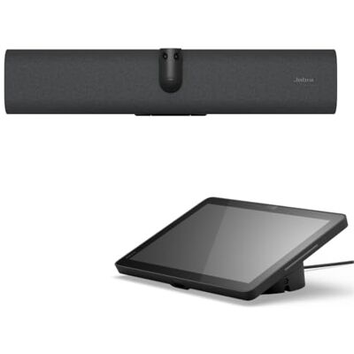 Jabra PanaCast 40 Video Bar System (VBS) Small Meeting Room Android 13 and Touch Controller, 180° Field-of-View Video conferencing with Microphone and Speakers, Works with Meeting Apps, Black, UK plug Jabra PanaCast 40 Video Bar System (VBS) Small Meeting Room Android 13 and Touch Controller, 180° Field-of-View Video conferencing with Microphone and Speakers, Works with Meeting Apps, Black, UK plug