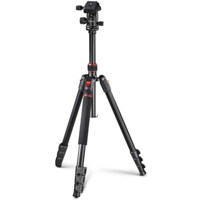 Hama Tripod Camera Smartphone Camera (Aluminium Tripod Monopod, Compact, Foldable, Quick Fastening, 6.4 mm Thread, 50-165 cm Max) Hama Tripod Camera Smartphone Camera (Aluminium Tripod Monopod, Compact, Foldable, Quick Fastening, 6.4 mm Thread, 50-165 cm Max)